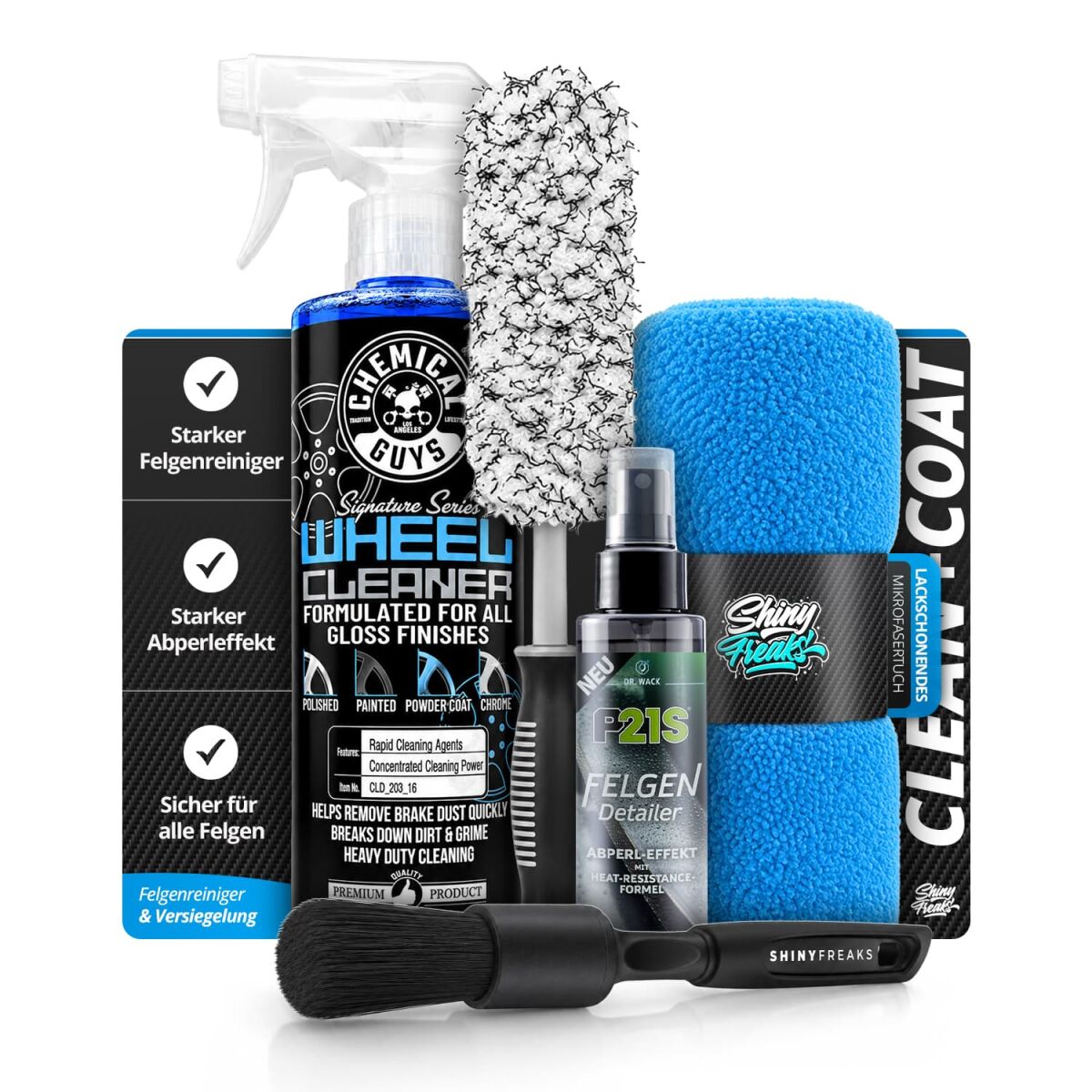 Chemical Guys Signature Series Wheel Cleaner – komplet za platišča
