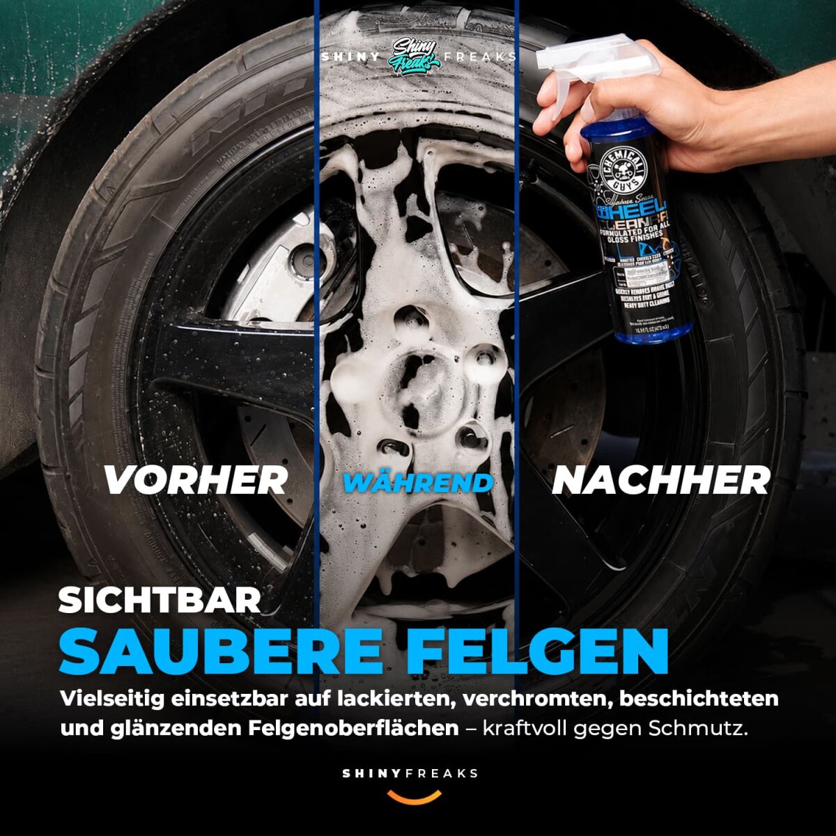 Chemical Guys Signature Series Wheel Cleaner – komplet za platišča – pogled 3