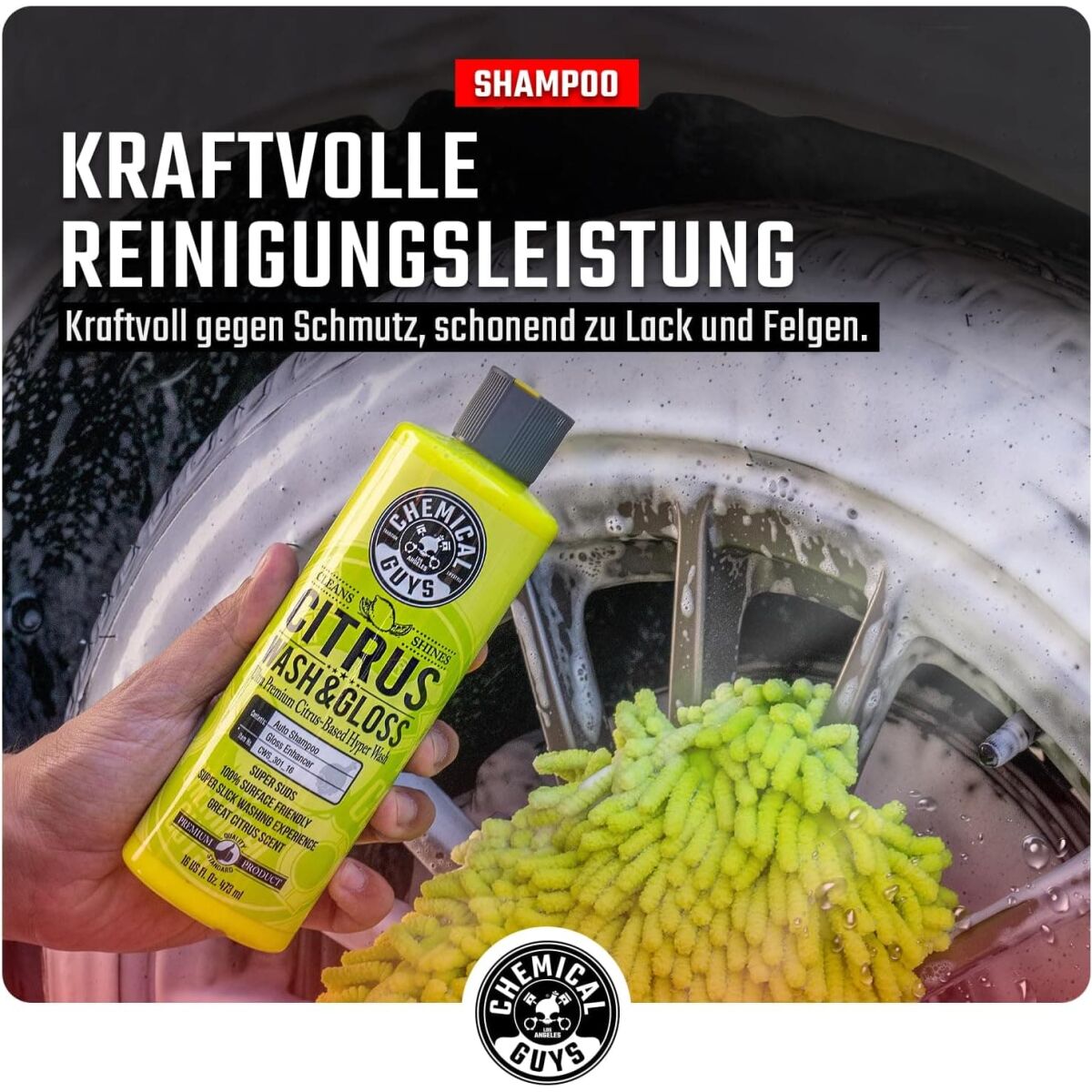 Chemical Guys Citrus Wash & Gloss – komplet z vedrom 16 L – pogled 4
