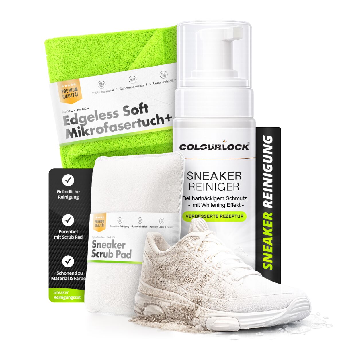 Colourlock Sneaker Cleaner 200 ml – komplet za čiščenje obutve