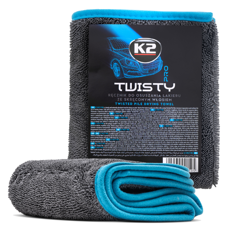 K2 Pro Twisty Mikrofasertuch 40x60cm 600gsm