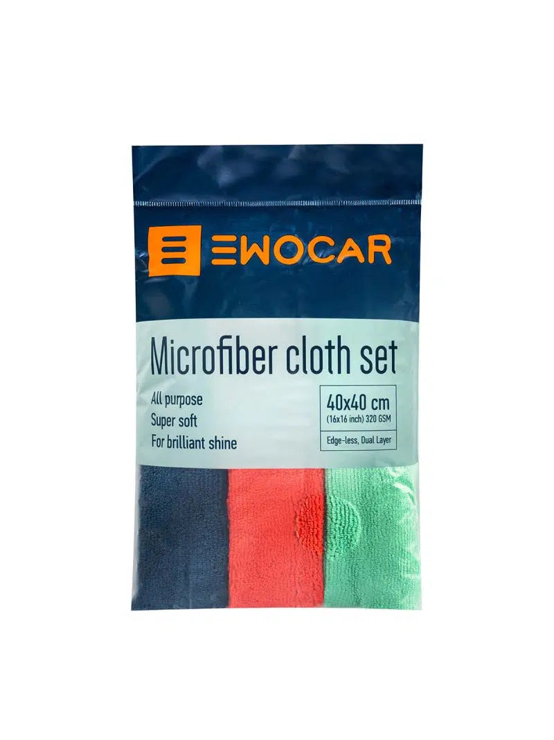 EWOCAR Basic 320 Mikrofasertuch Set 40x40cm