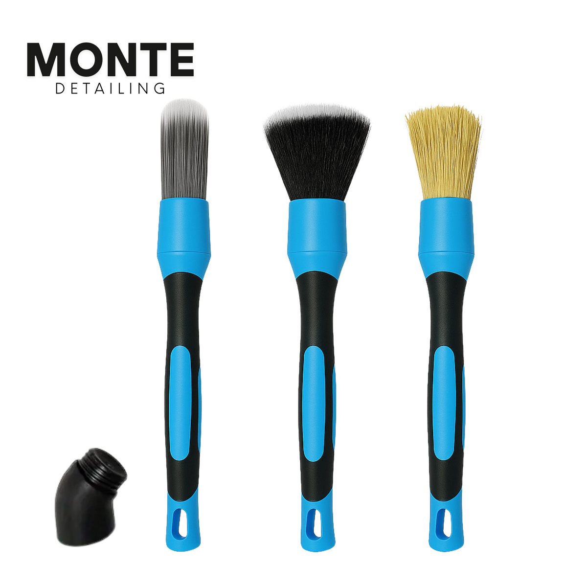 MONTE Detailing Brush 3tlg. 24cm + Aufsatz