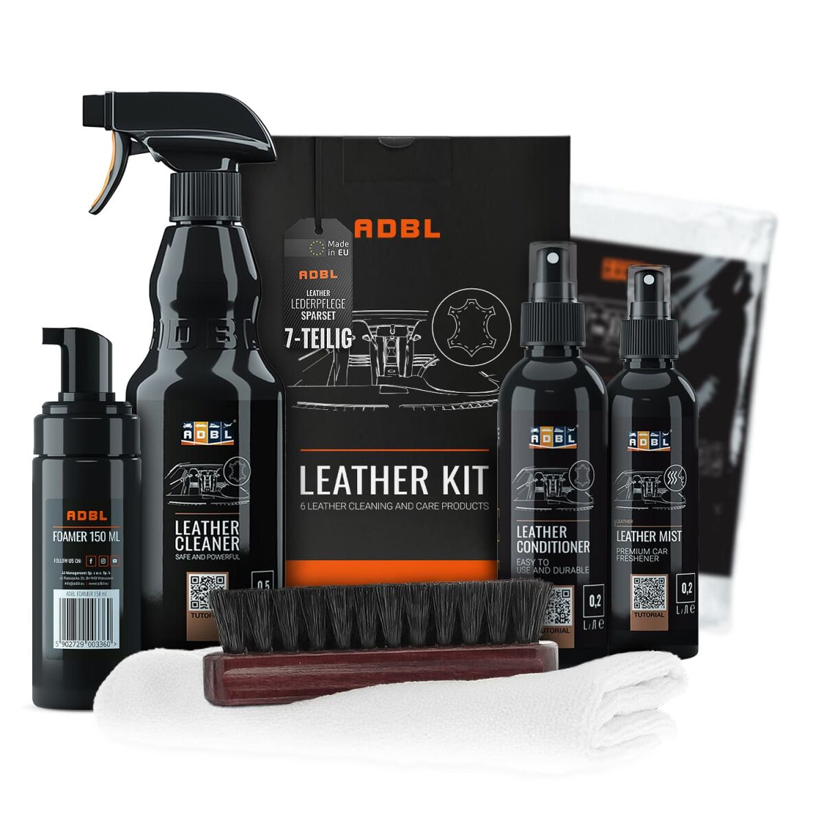 ADBL Leather Kit – komplet za čiščenje in nego usnja