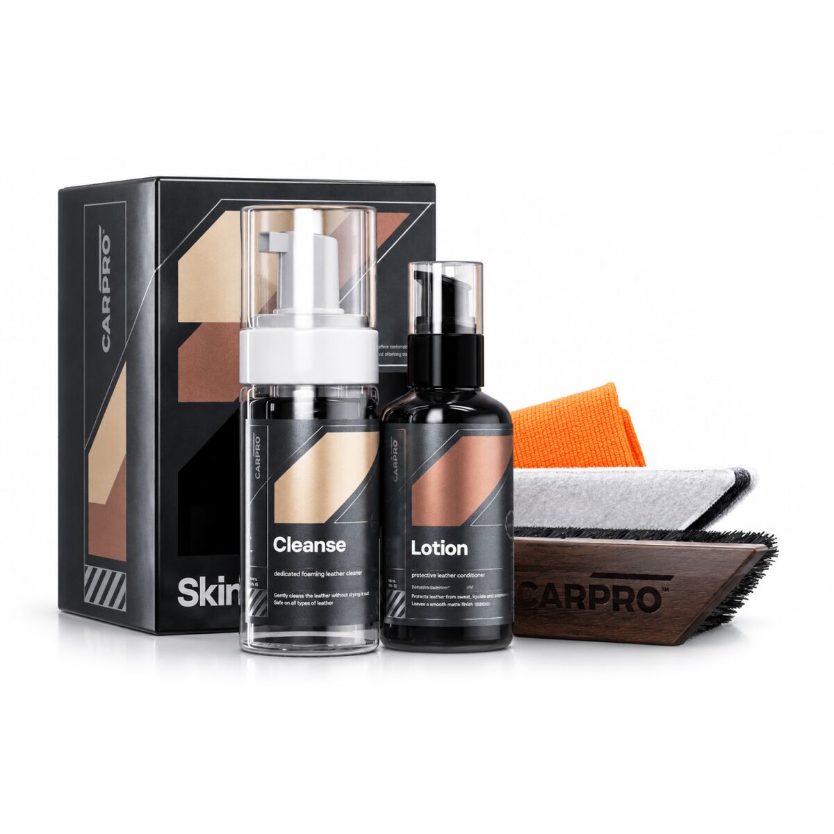 CarPro Leather SkinCare – komplet za nego usnja, 2 × 150 ml