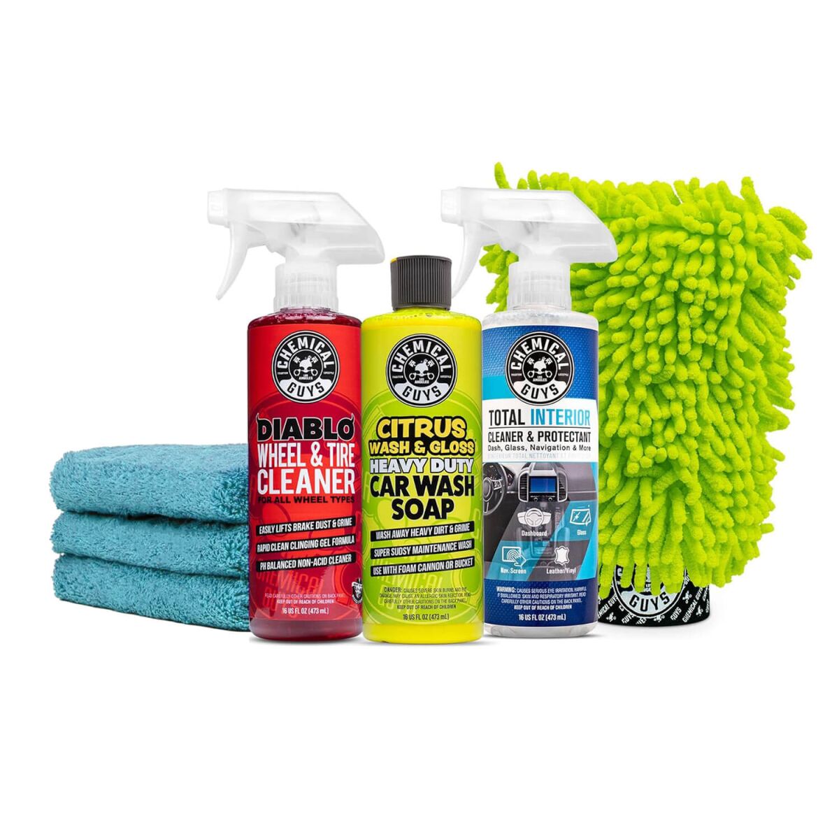 Chemical Guys Clean & Shine – začetni komplet za nego vozila