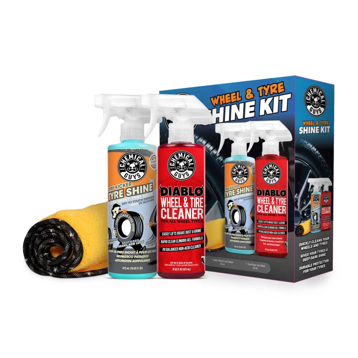 Chemical Guys Wheel Starter Kit – komplet za platišča in pnevmatike