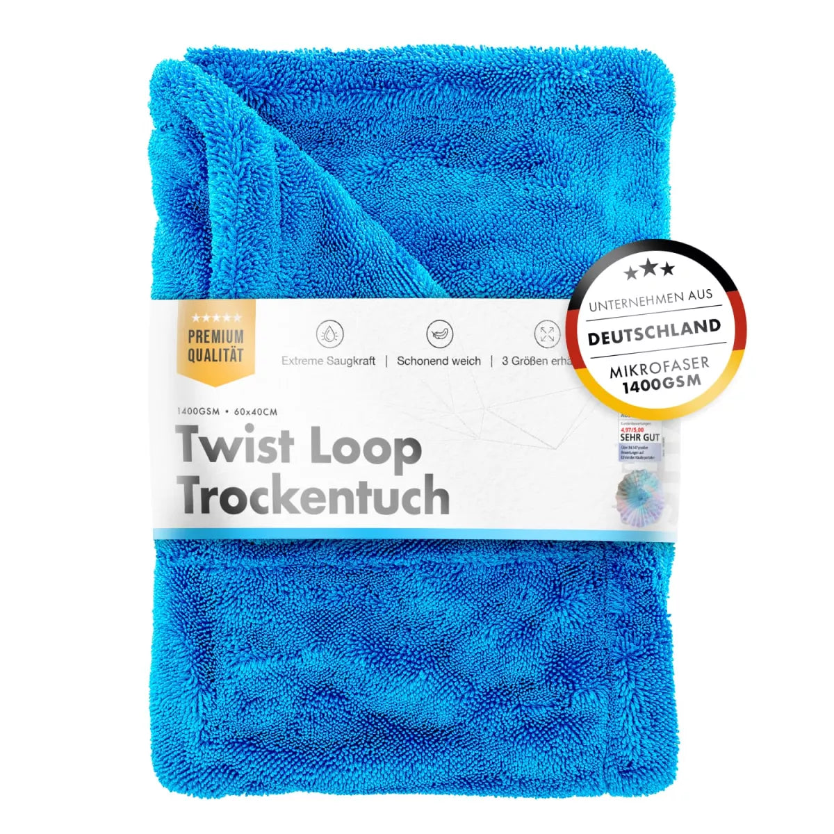 chemicalworkz Shark Twisted Loop Tuch 1400GSM 60x40cm